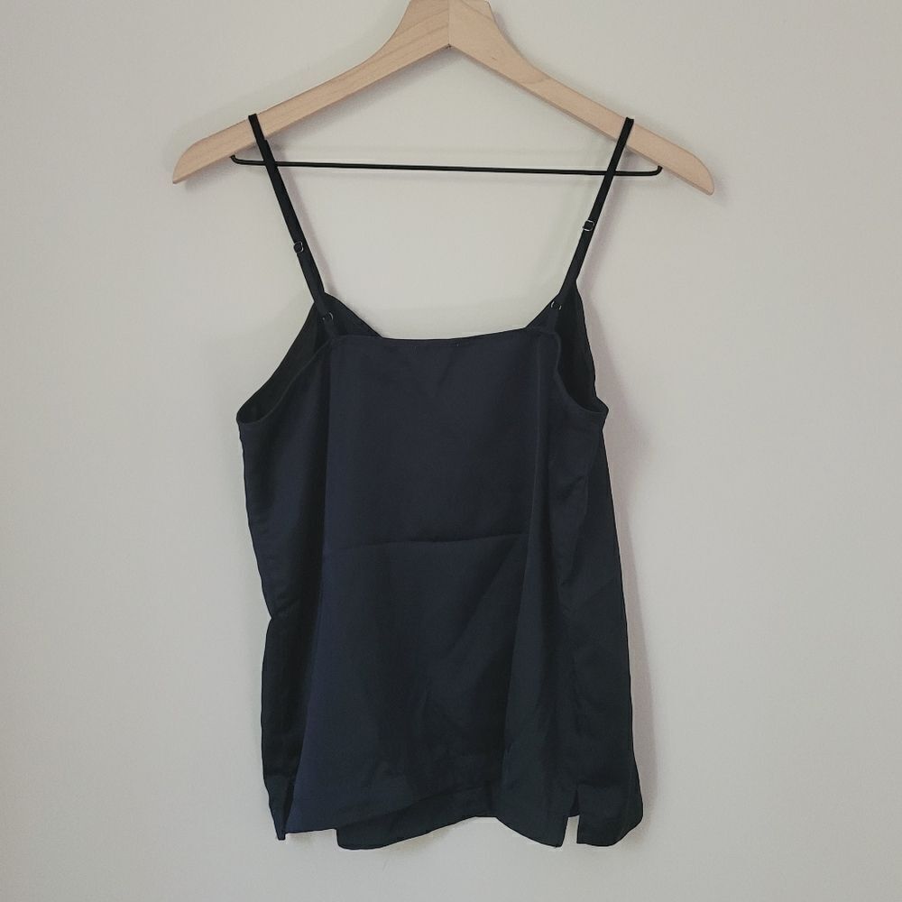 J.Crew Button-Up Cami Top In Navy Size Extra Small - image 7